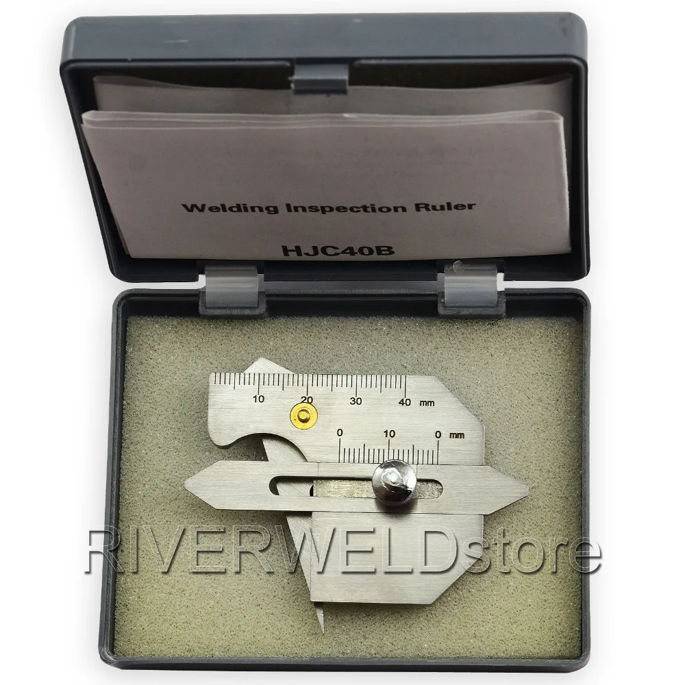 Калибр для сварки высота бусин Сварочная линейка HJC40 Метрическая|gap gages|welding gaugegauge