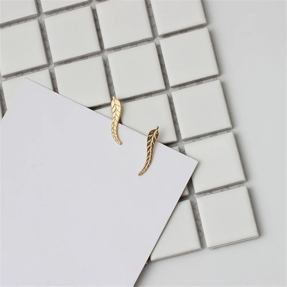 New Fashion Jewelry Leaf Stud Earrings for Women 2019 Hot Sale 1 Pair Ear Cuff Gold Silver Earring Metal Gift Wholesale | Украшения и