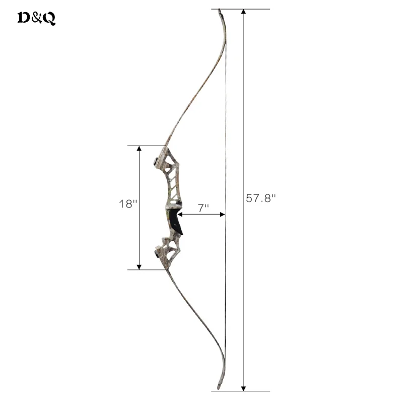 Мощный лук для стрельбы из лука Рекурсивный на вынос охотничий набор 30-60lbs с