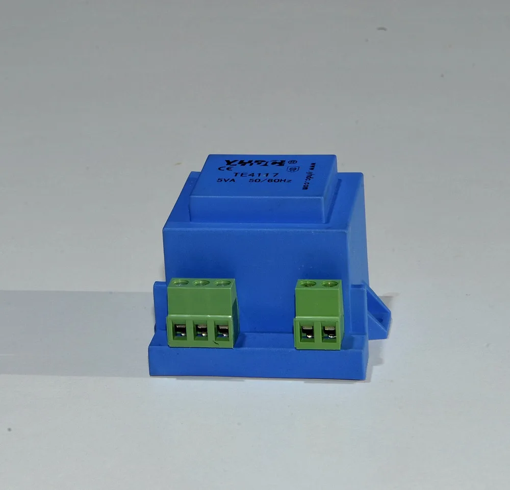 YHDC TE4117 мощность 5VA вход 220В выход 2 * 24В вакуумная эпоксидная инкапсулированная PCB