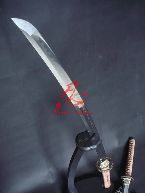 Ручной Кованый сложенный стальной клинок ГЛИНА ЗАКАЛЕННОЕ Катана/wakizashi готовый