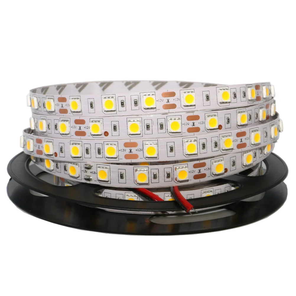 0,5/1/2/3/4/5 M Светодиодные ленты светильник 5050 SMD RGB светодиодный лента не обладает водонепроницаемостью Светодиодные ленты e бар светильник строка праздничный Декор Светильник s DC12V