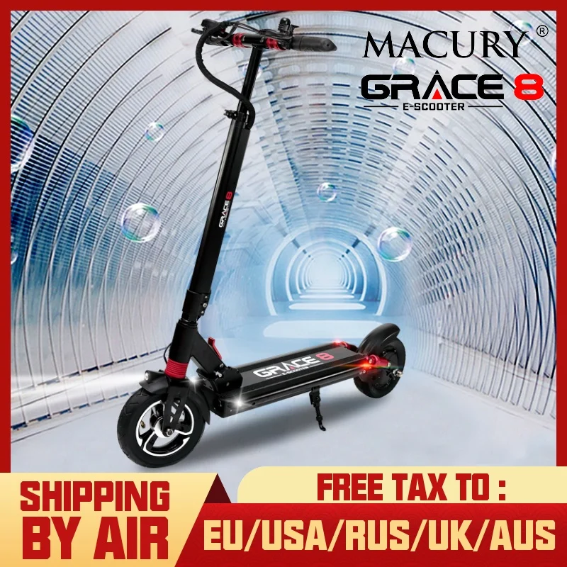 Macury Grace 8 Электрический Скутер Ховерборд 2 колеса 8 дюймов 36 В 350 Вт 48 в 52 в 500 Вт для взрослых и детей Zero 8 T8 самокат мини складной