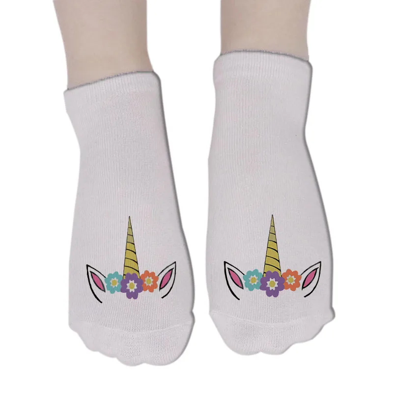 1 пара мужские и женские носки унисекс хлопковые короткие с принтом короны