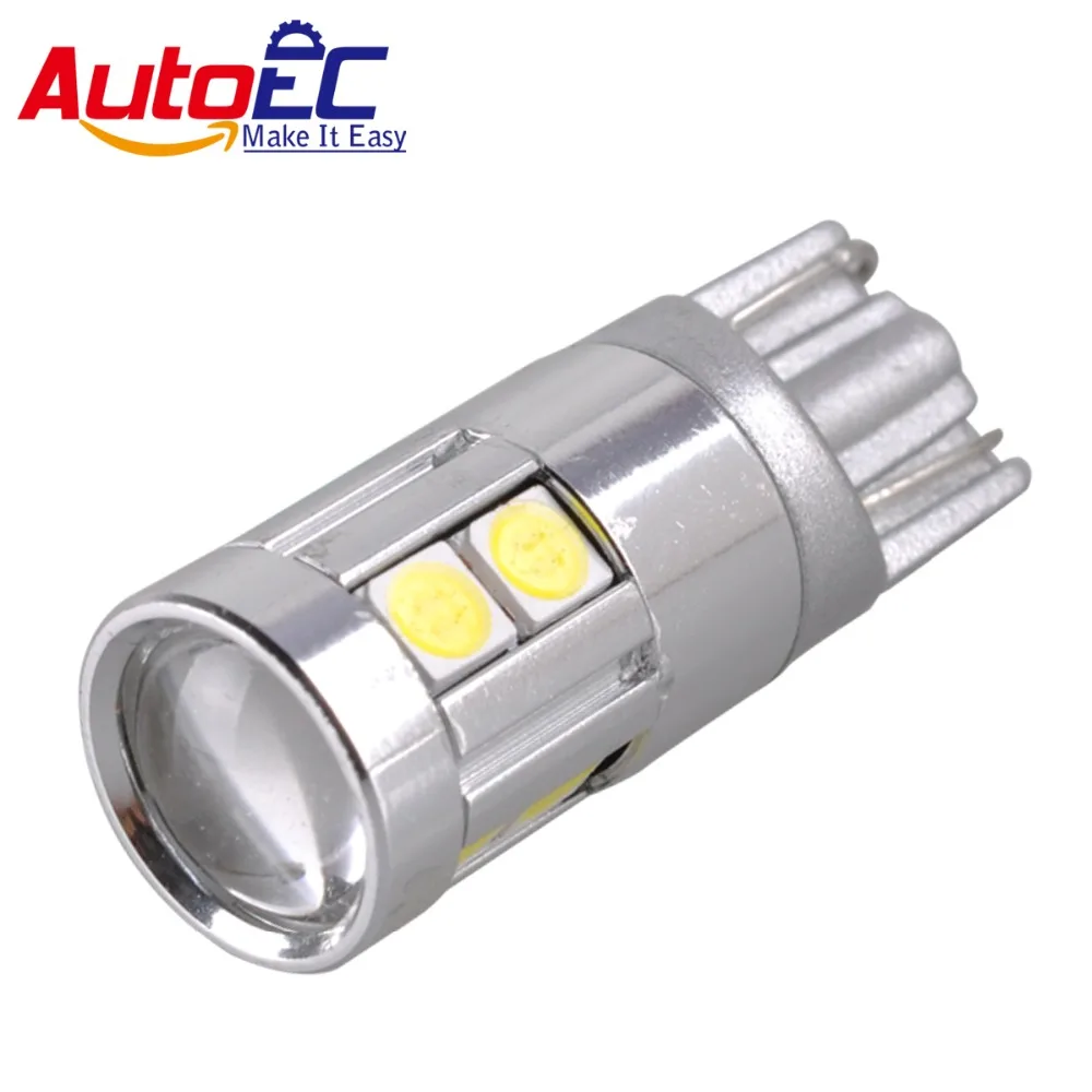 Автолампы AutoEC 100x W5W, светодиодные T10 3030 9SMD, лампы для автомобильных фар 168 194, фасветильник для освещения номерного знака, dc12-24v # LB167