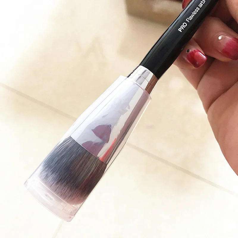 High end Pro Highlight Кисть для макияжа 56# Мягкое синтетическое волокно черная длинная ручка большой блендер для век Кисть для макияжа 1 шт
