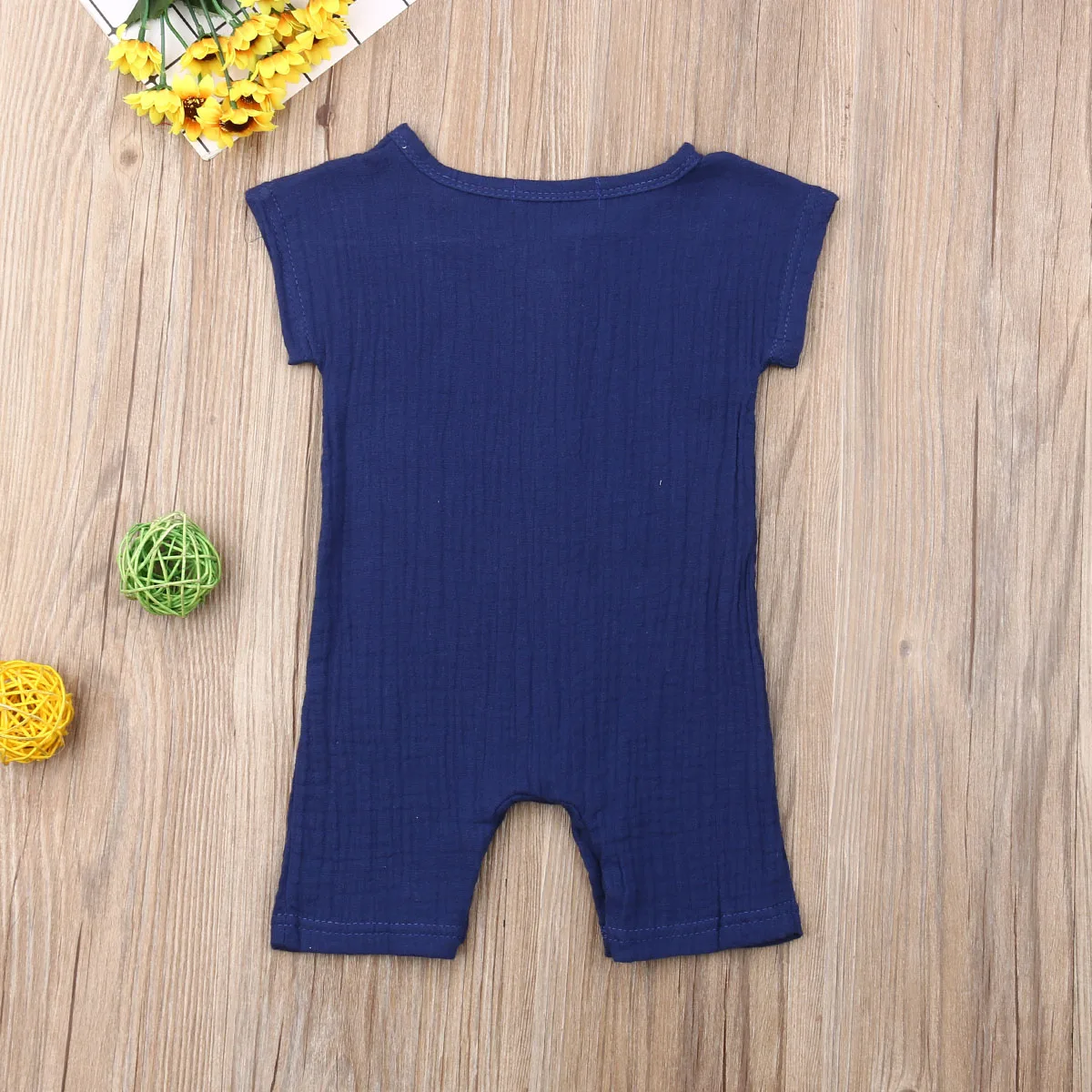 2019 Newborn Baby Boys Short Sleeve Romper Jumpsuit Sunsuit Playsuit Soild Outfit Summer Kids Clothes 0-24M |