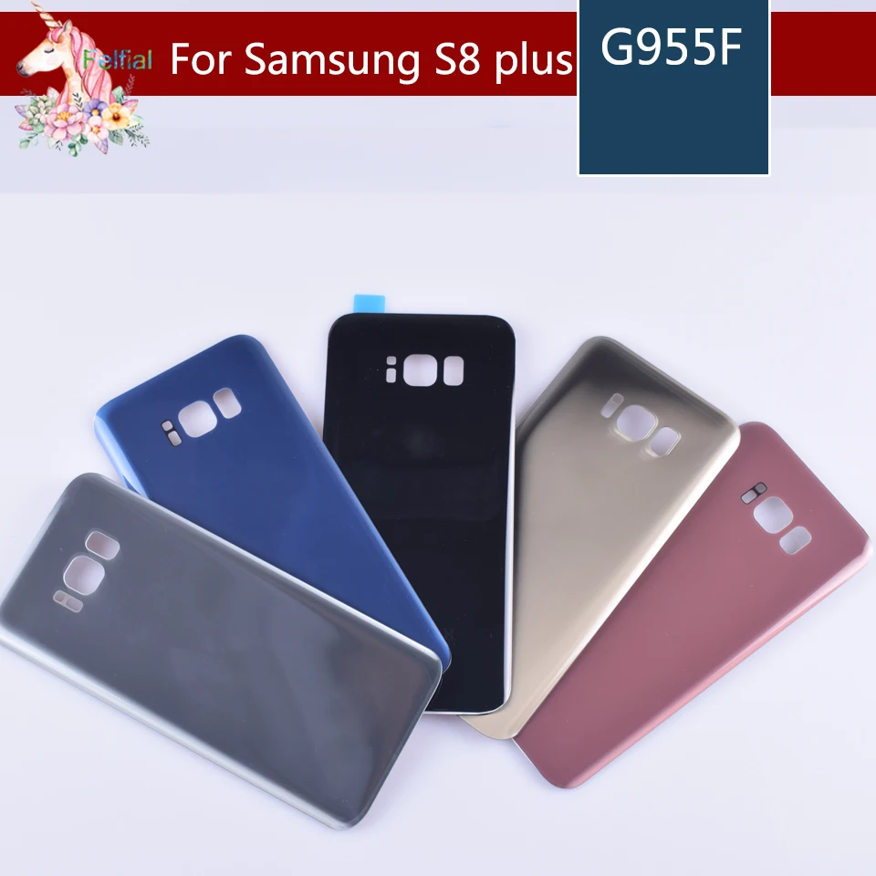 Для Samsung Galaxy S8 Plus G955 G955F + корпус аккумулятора задняя крышка Переднее стекло