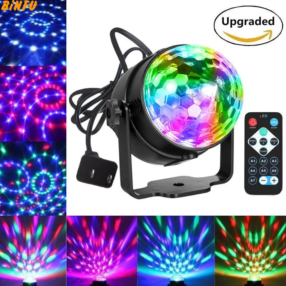 Светодиодный сценический RGB светильник Lamp7 цветов дискошар для диджея Lumiere