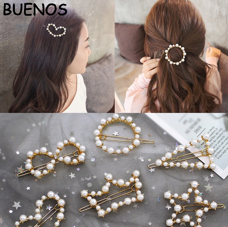 Заколки для волос с жемчугом женские в форме короны | Украшения и аксессуары