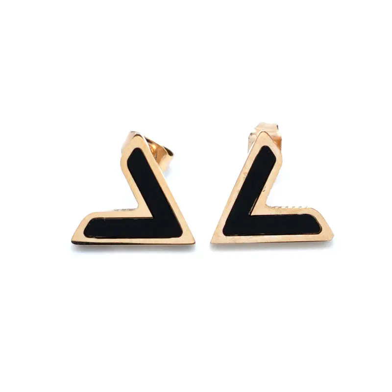 FYSARA классические брендовые милые серьги-гвоздики с V-образным вырезом для женщин