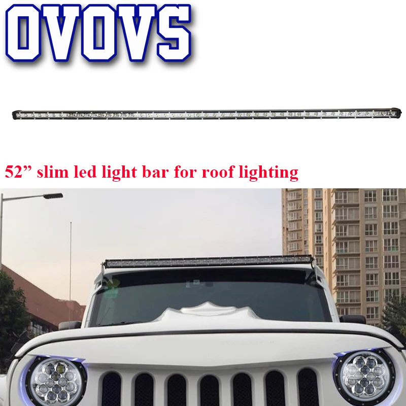 Новый Однорядный точечный прожектор комбинированный луч 52 &quot12 V 24 4x4 внедорожный