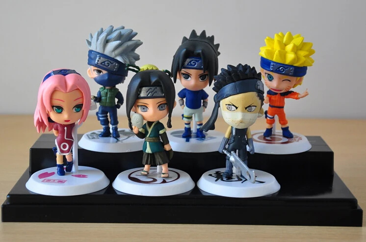6 шт./лот 7 см японские ПВХ игрушки фигурка модели|naruto action figure|action figurepvc toy |