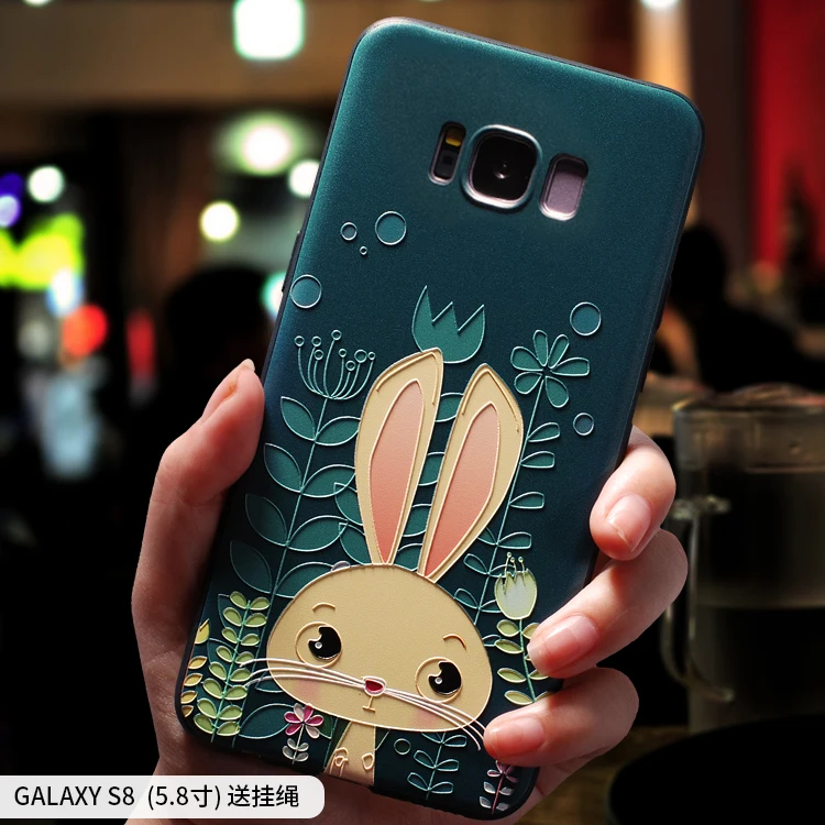 Чехол для Samsung S8 PLUS s8plus с рельефным рисунком граффити сова кролик Бегемот Лев Слон