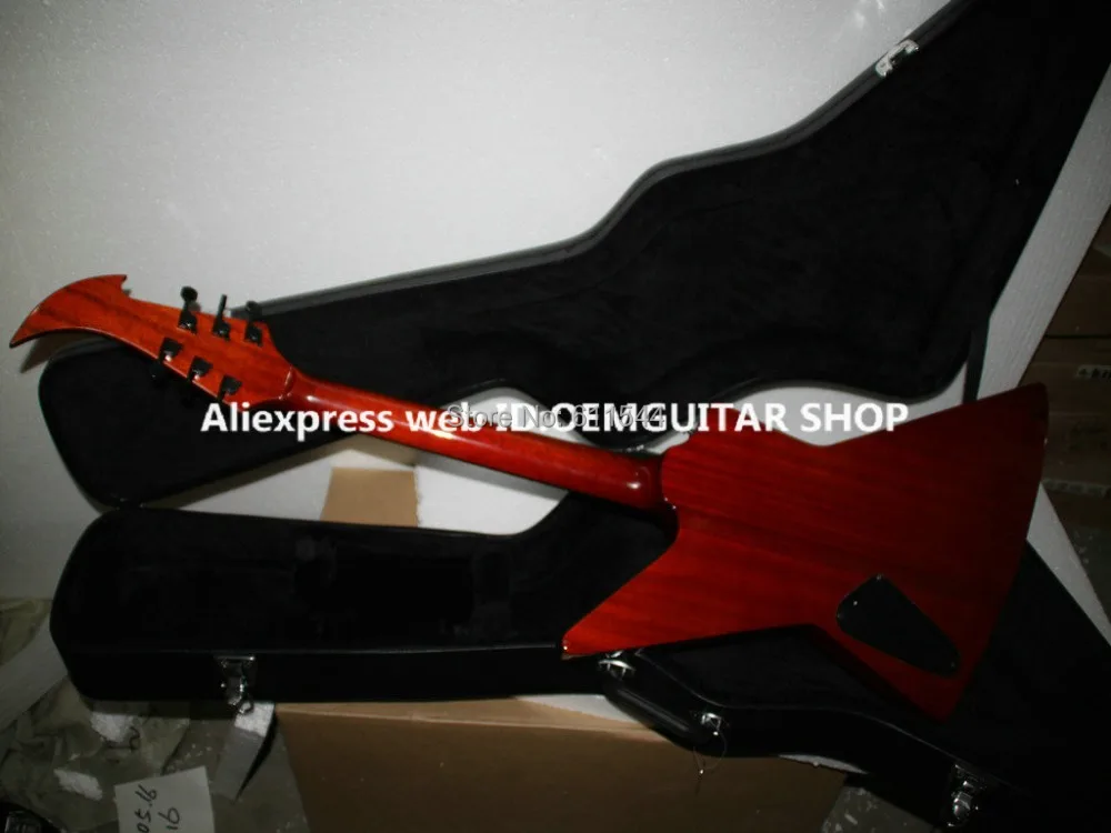 Бесплатная Hardcase Sunburst на заказ электрогитара Новое поступление оптовая продажа