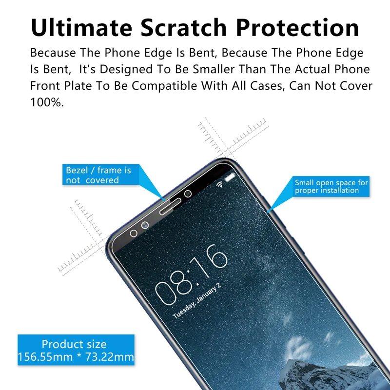 2.5D 0 26 мм 9H закаленное стекло для lenovo K5 Note (2018) Защитная пленка экрана 2018|Защитные