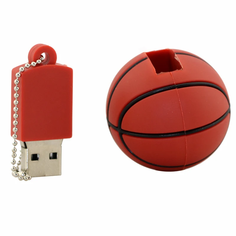 Флешка футбольная Спортивная usb-флешка 8 ГБ 16 ГБ 32 ГБ 64 Гб мультяшный баскетбольный флеш-накопитель USB 2,0 флеш-накопитель 128 ГБ