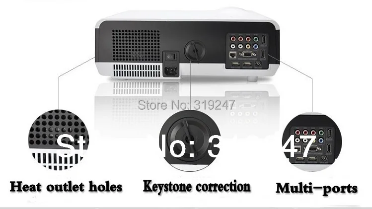 Новинка! 5500 люмен Full HD разрешение Native1280 * 800 Встроенная ОС Android 4 42 Wifi + RJ45 2HDMI 2USB SD