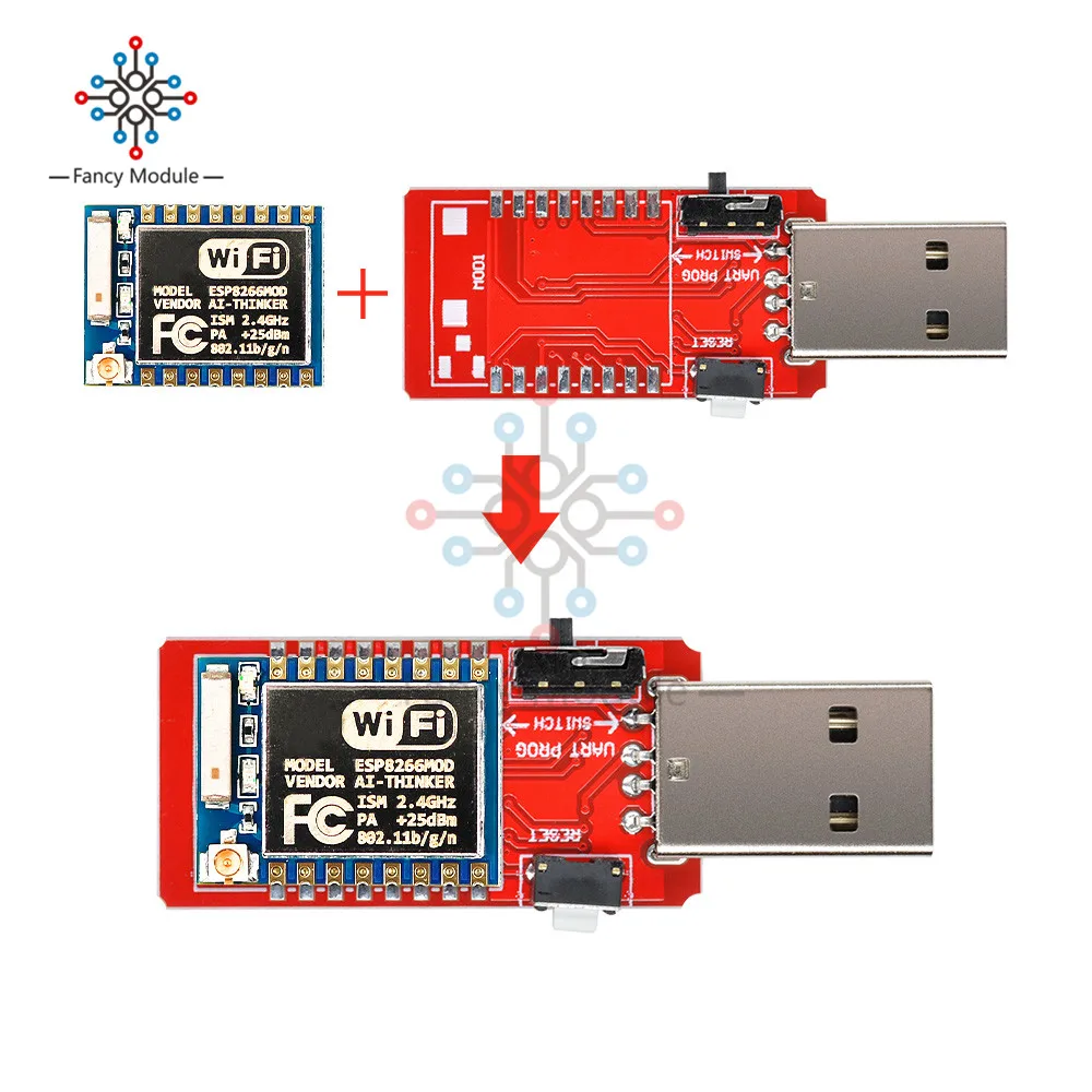 CH340 USB для ESP8266 ESP 07 беспроводной Wifi модуль разработчика Wi Fi Встроенная антенна TTL