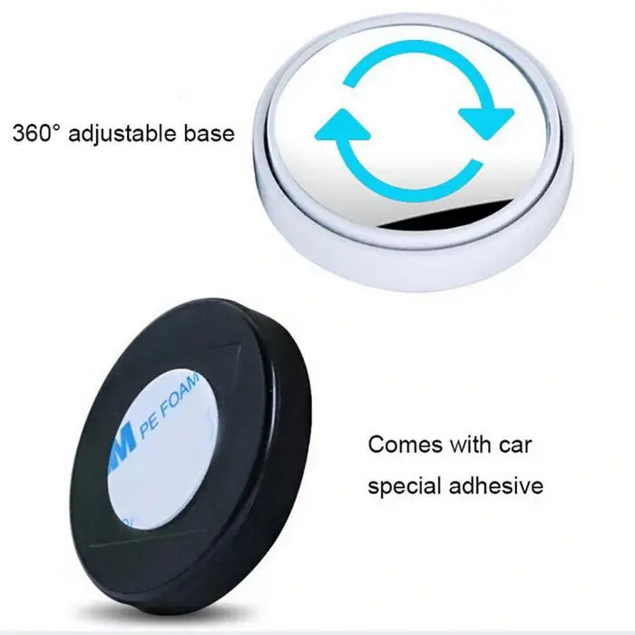 Авто 360 широкоугольные выпуклые автомобильные слепые круглые пятна зеркала автомобильные автомобили, грузовики, внедорожники, RVs и Vans зеркала заднего вида