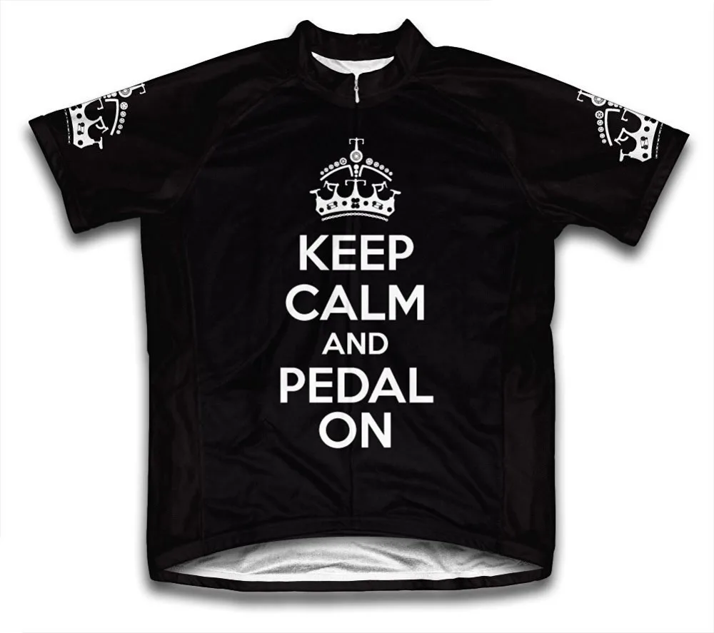 Новинка 2021 синяя забавная велосипедная футболка с надписью Keep CALM AND RIDE на