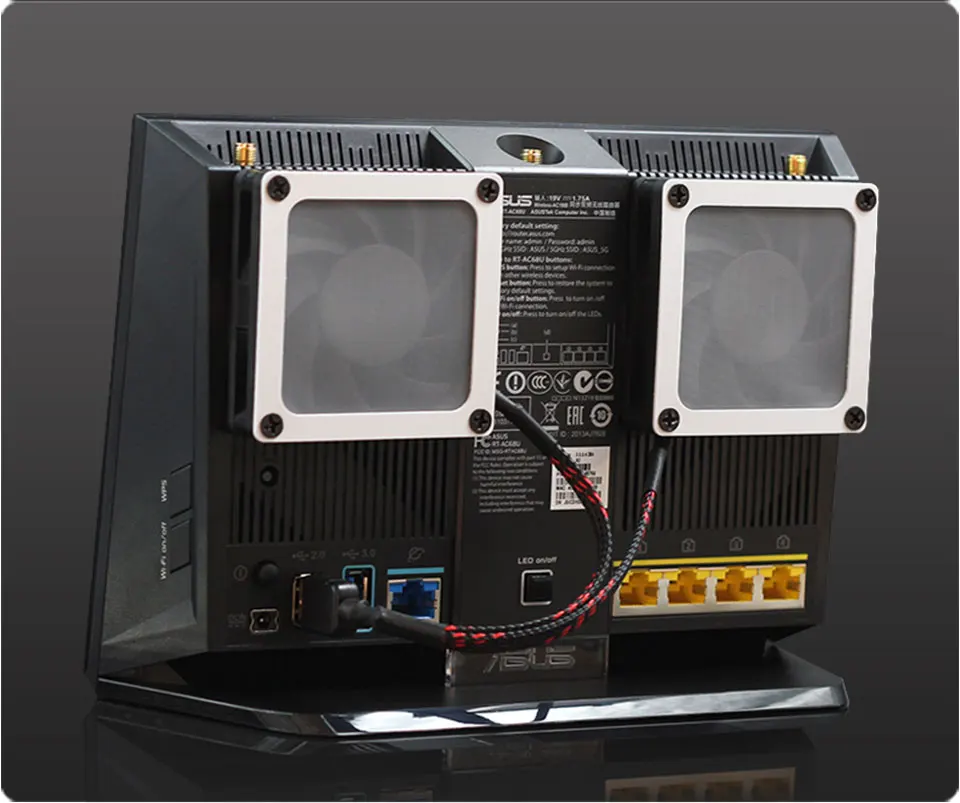 Asus Ac68u EX6200 AC15 AC68U 70 мм вентилятор охлаждения Радиатор USB/мощность бесшумное охлаждение регулятор температуры и скорости