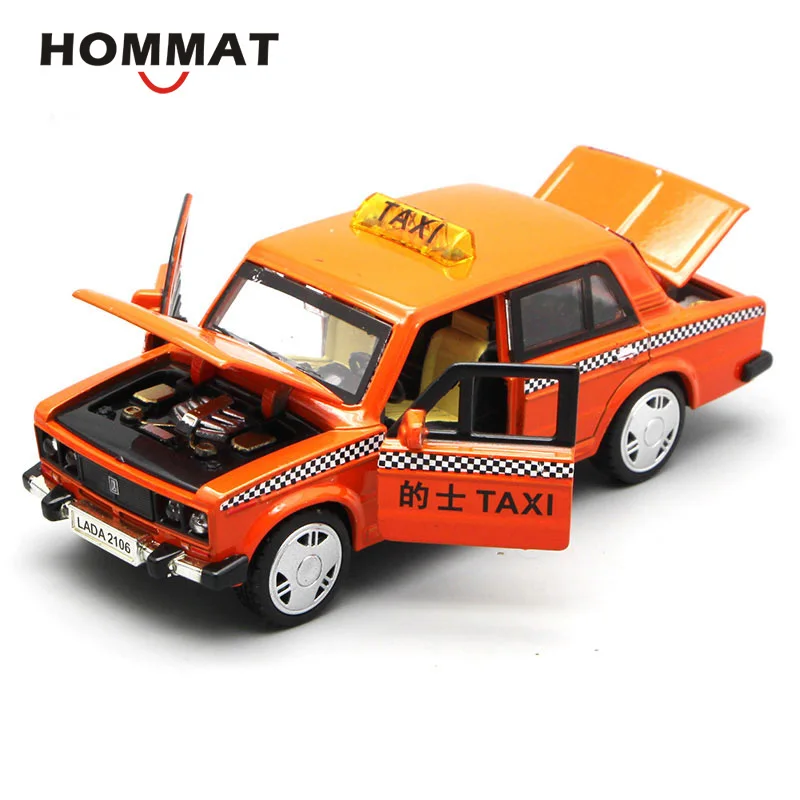 HOMMAT моделирования 1:32 Россия LADA 2106 такси сплав игрушечные машинки модель