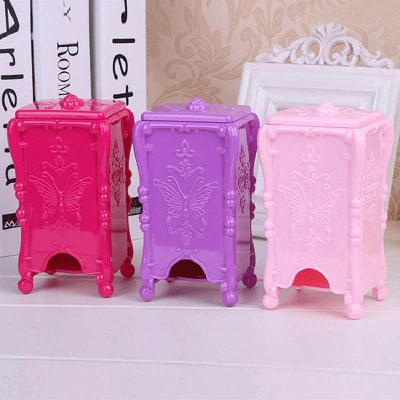 1 шт. модные ретро бабочки косметический Макияж хлопок коробка для хранения