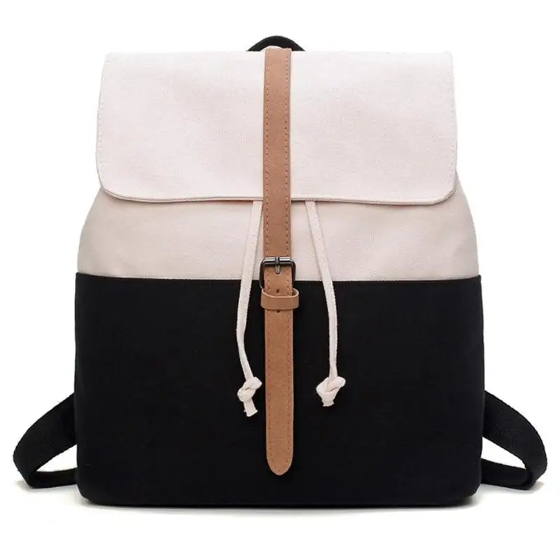 Backpack Женский холщовый рюкзак, флип, для отдыха, для улицы, сумки для девочек, рюкзак, дорожная сумка, модная школьная сумка для девочек, сумка для книг, Bolsas Mochila Feminina - Цвет: Backpack