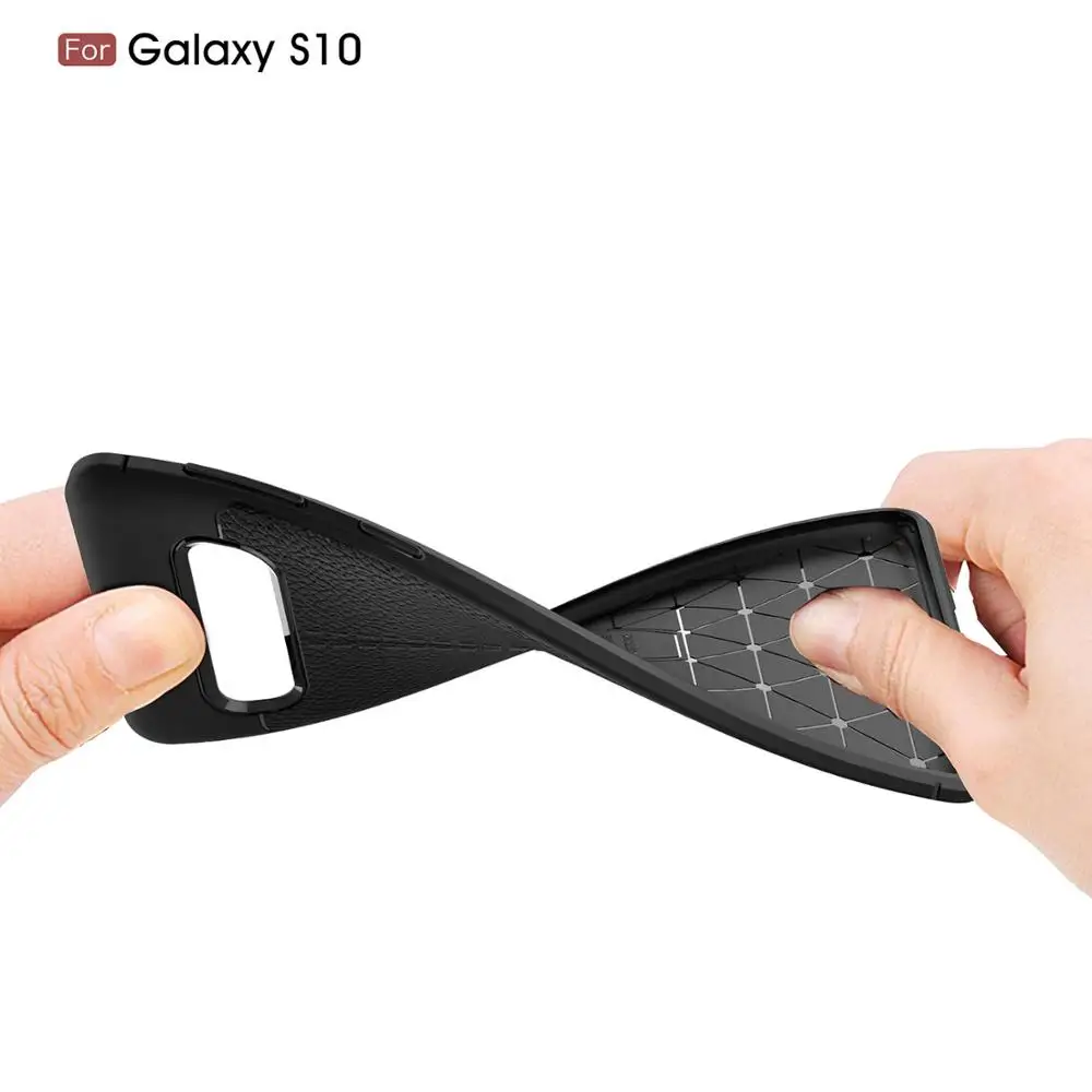 Ssuuu для Samsung S8 S9 S10 plus чехол личи шаблон Ударопрочный Мягкий TPU A10 A20 A30 A40 M10 M20 A750