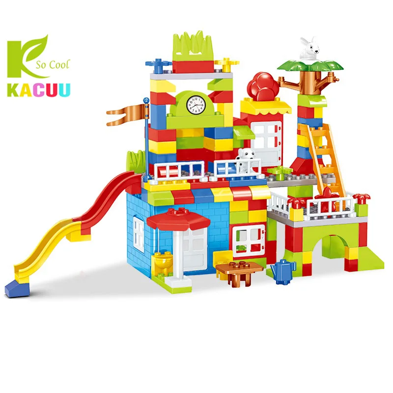 No original box Новейшие DIY строительные блоки большого размера, красочные городские блоки, развивающие строительные игрушки для детей, подарок для детей - Цвет: No original box