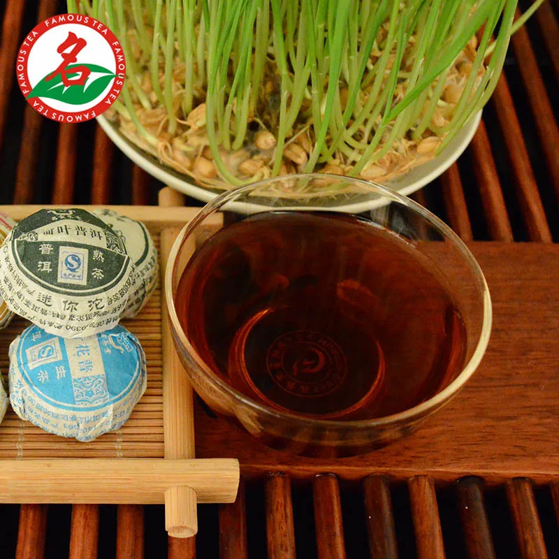 AAAAA grade 6 different Flavors bowl pu er tea Yunnan Puer Tea Puɾr gauze bag gift For Health Care Mini Tuocha TB100 |