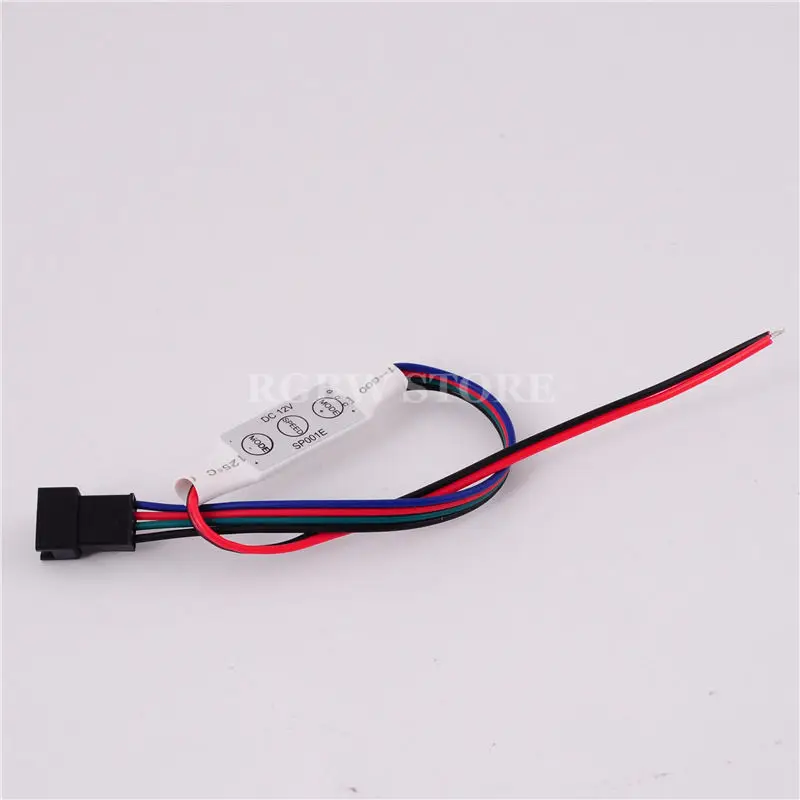 DC12V 3key RGB светодиодный мини-контроллер с 4pin разъем для WS2801 полосы модуль | Лампы и
