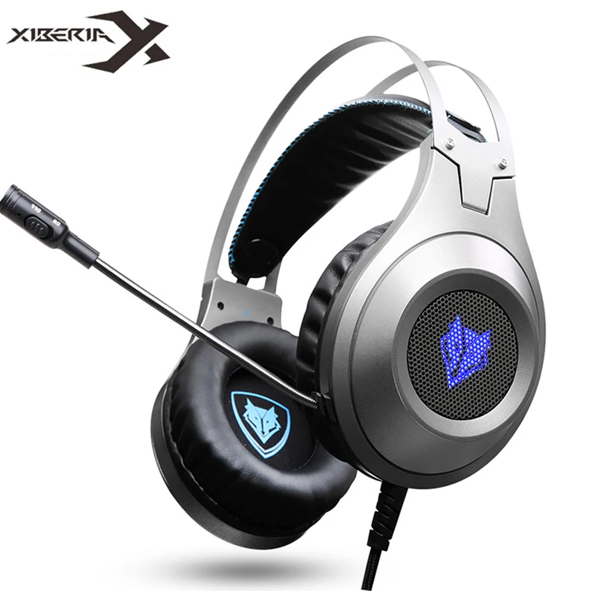 Брендовые Игровые наушники XIBERIA nubvo N2U проводная USB гарнитура геймер с микрофоном