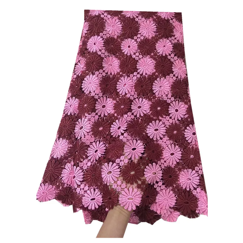 Высокое качество Африканский кружевной ткани 2018 новейший дизайн гипюр кружева в