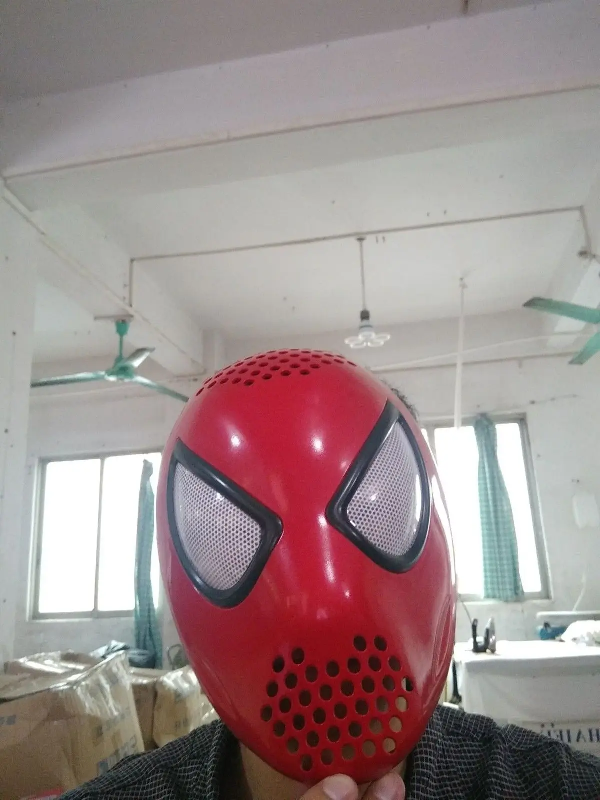 Человек паук Faceshell с линзы для Удивительный костюм Косплэй маска классический