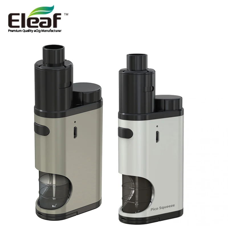 Eleaf istick Пико SQUEEZE с коралловым squonk starter kit 6.5 мл RDA коралловый распылитель и 50 Вт
