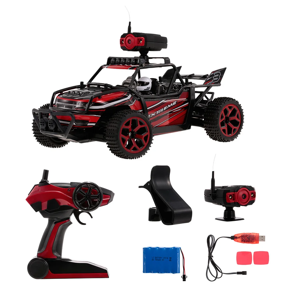 2018 Новый Радиоуправляемый автомобиль 1/18 2 4 ГГц 4WD 20 км/ч RC багги с камерой 0.3MP Wifi FPV