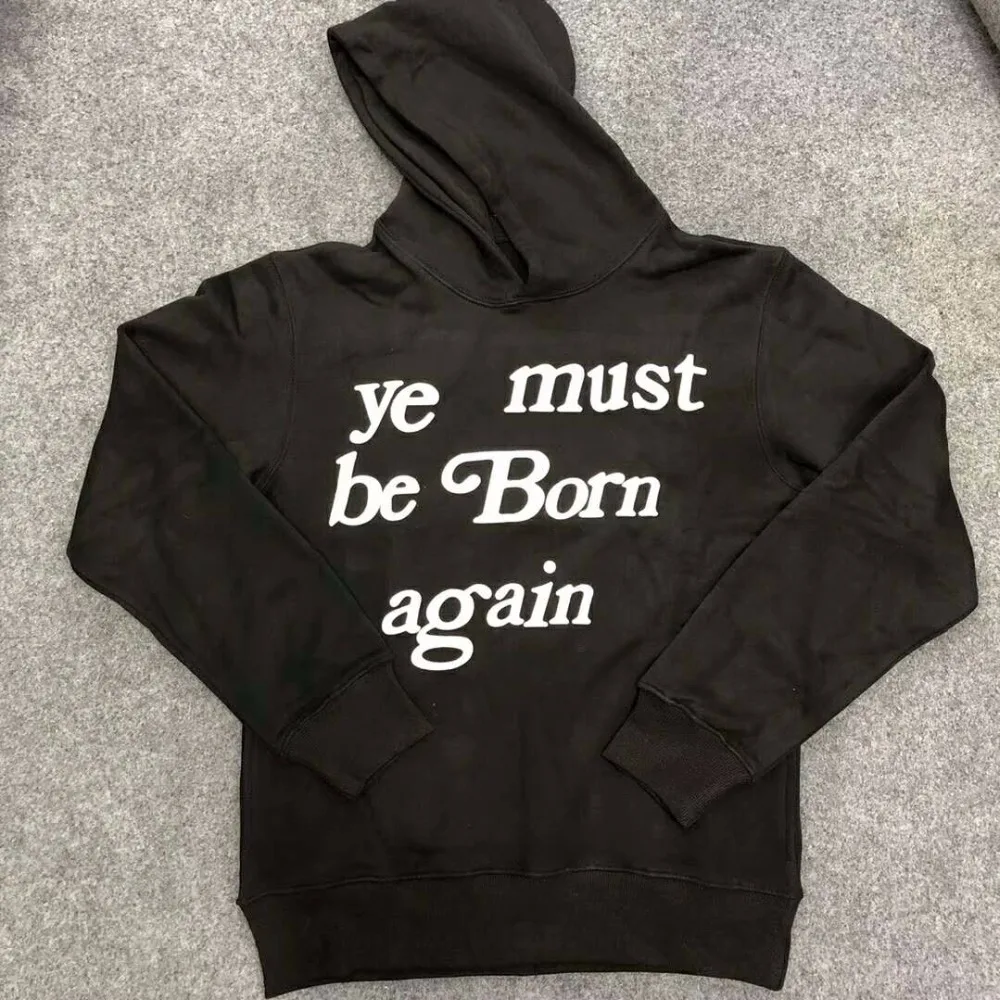 Новый Kanye West сезон 6 OVERSIZE Письмо печати для мужчин пуловер с капюшоном хип хоп Мода ASTROWORLD повседневное кофты S
