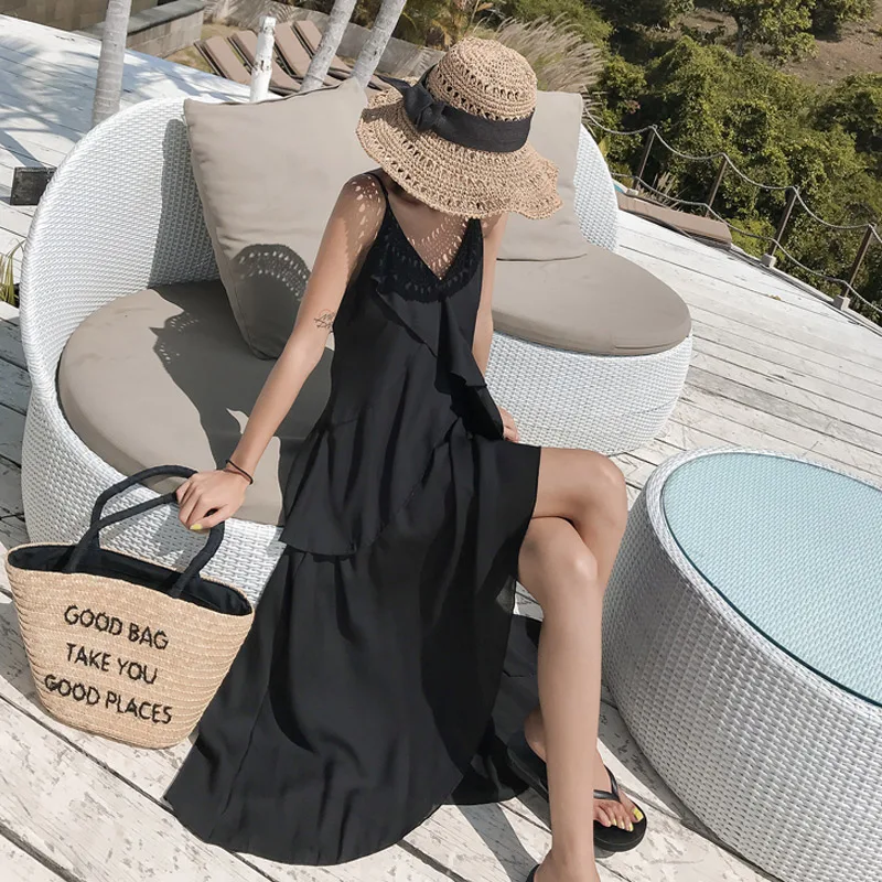 Летнее женское платье 2019 сексуальное облегающее элегантное Boho Maxi с низким