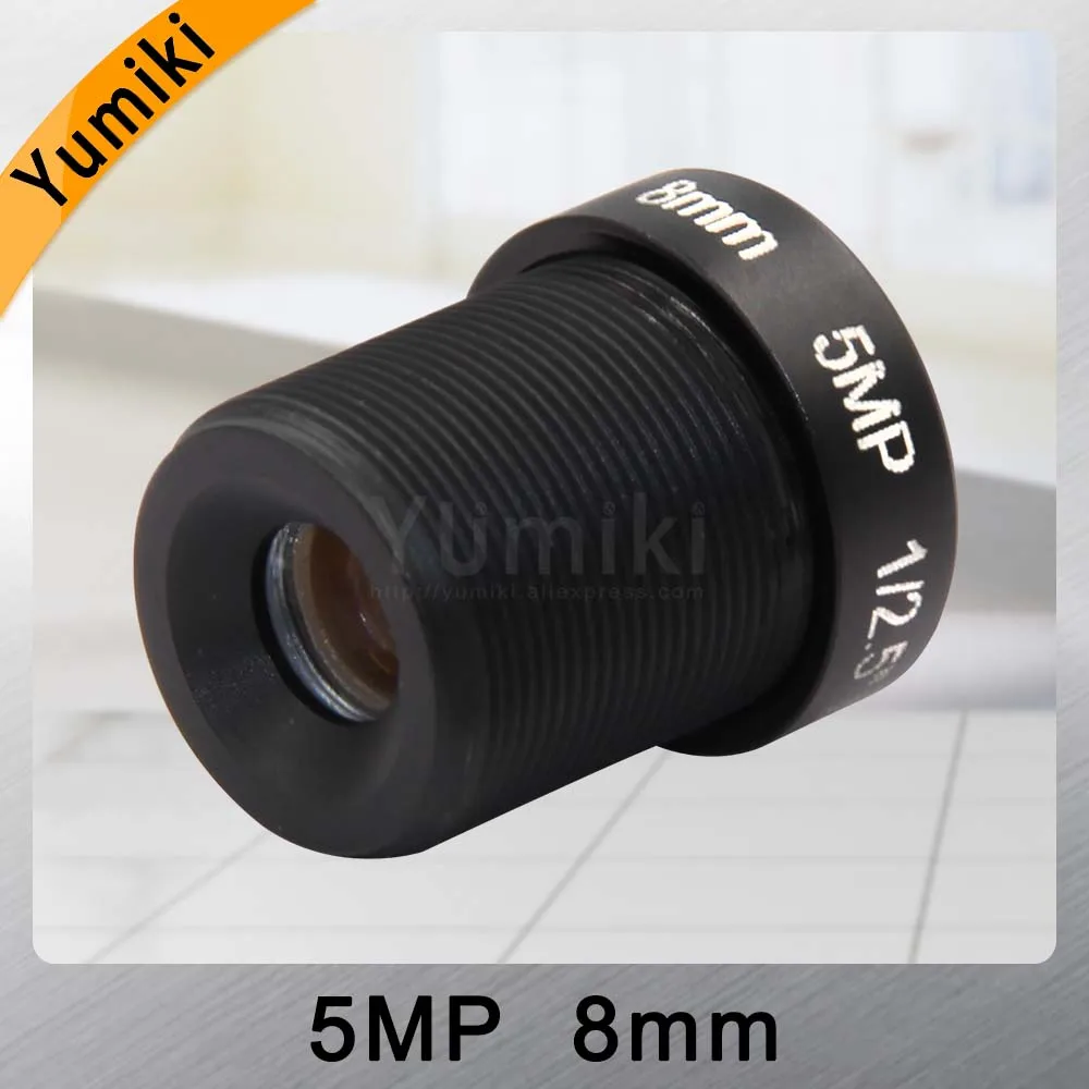 Yumiki 5 0 мегапикселей M12 MTV 8 мм 5MP HD CCTV объектив ИК камера безопасности с