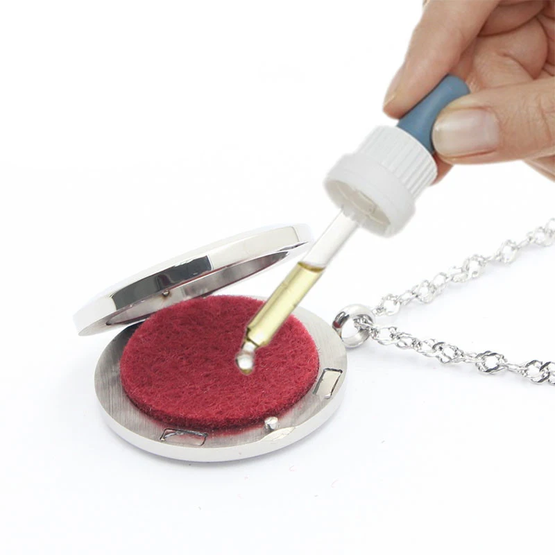 2017 Новый дизайн 30ММ ароматерапия плавающий медальон DIY диффузор ожерелье ароматическое масло духи с цепочкой подушками.