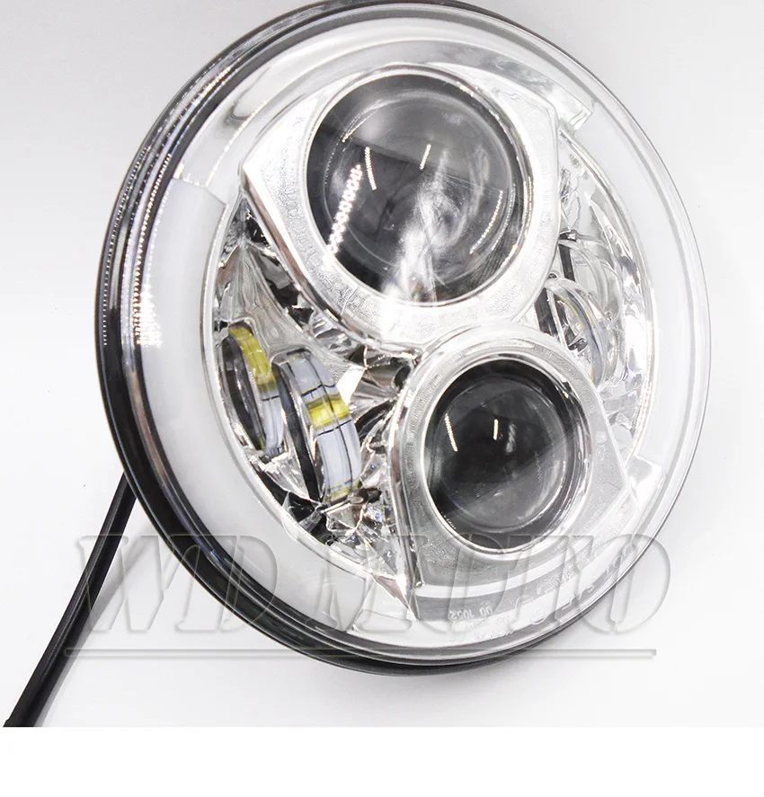7 Inch Motorcycle LED DRL Projector Headlights With Angel Light IP67 For Harley Davidson FLS FLSTC FLSTF FLSTFB |