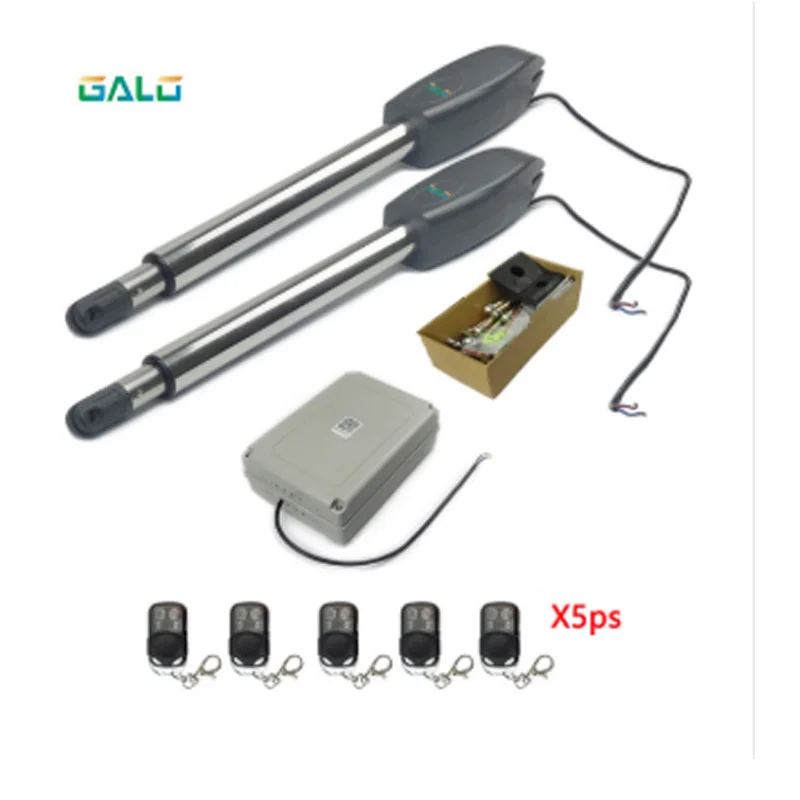 kit 5 Автоматический привод Автоматизация распашных ворот открывания ворот двигатель двойной двигатель наборы для раздельных с обеих сторон дома фермы ворота - Цвет: kit 5