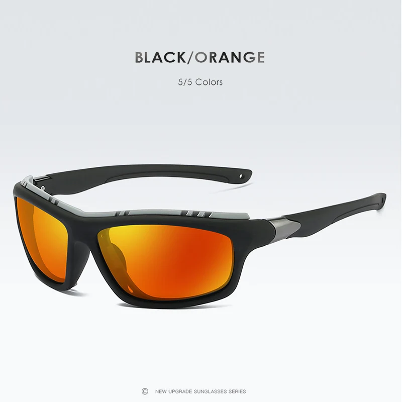 black-orange Топ мужские s поляризованные армейские очки спортивные солнцезащитные очки для вождения UV400 Мужские Тактические Солнцезащитные очки для рыбалки стимпанк для мужчин Gafas de sol - Цвет линз: black-orange