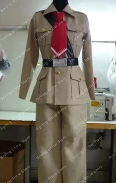 Hetalia Axis Powers APH Бельгия аниме на заказ армейская форма костюм для косплея|cosplay