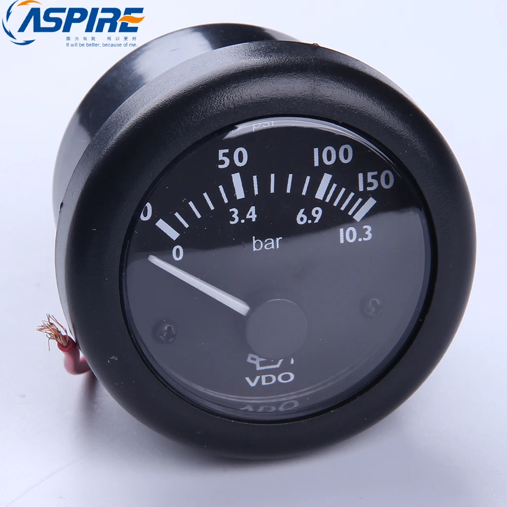 12V Optional VDO Oil Pressure Meter 52mm Voltmeter Diesel Engine Gauge | Обустройство дома