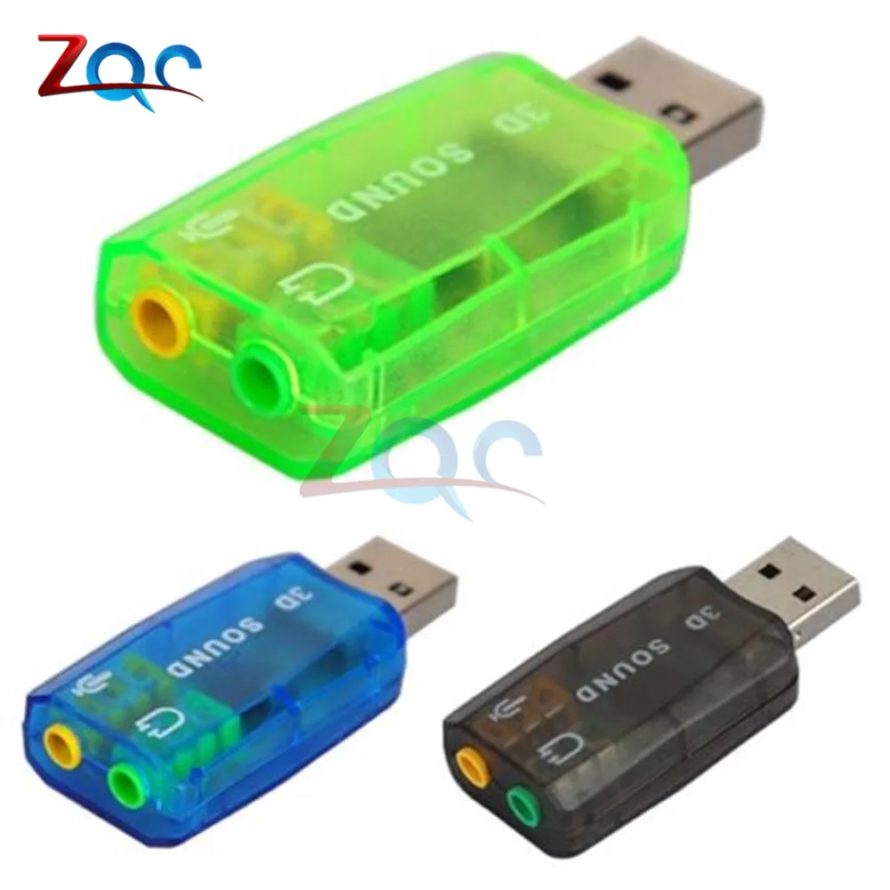 Чипсет CM108 с USB 2 0 на 3D звуковую карту АДАПТЕР ВИРТУАЛЬНОЙ звуковой карты 5 1