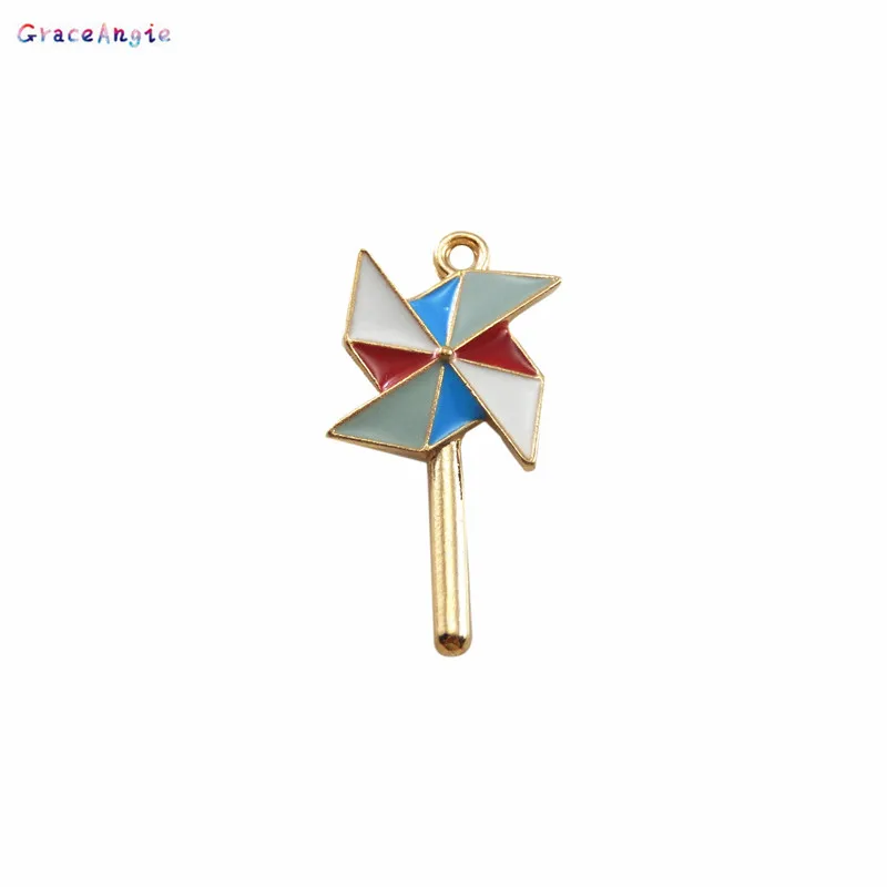 8 шт. подвеска в виде ветряной мельницы|pendant diy|handmade metalenamel diy |