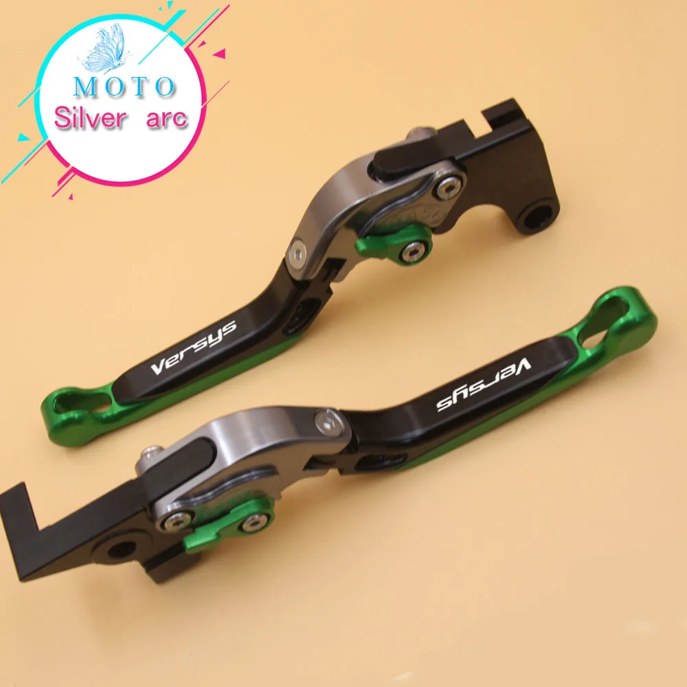 

Для Kawasaki VERSYS 1000 2012 2013 2014 Лазерный Логотип (Versys) оранжевый + титан Новые складные выдвижные рычаги сцепления для мотоциклов